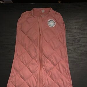 Dreamland Baby Quilted Sleeveless One-Piece  - Dusty Rose weighted baby bag